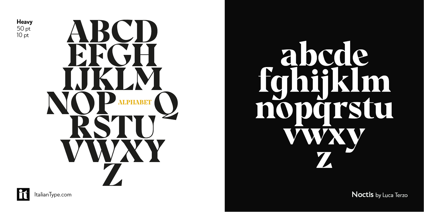 Пример шрифта Noctis Light Italic
